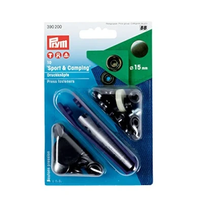 Imagen de Prym Botones pres. sport 15mm, color negro