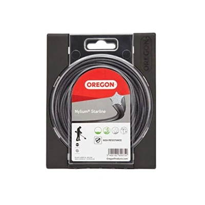 Imagen de Oregon Hilo para Desbrozador y Cortacésped, de Nylon con Cinco Filos en Estrella, Calidad Premium Extrafuerte, Compatible Desbrozadoras Gasolina 1.6mm 15m (‎533745)