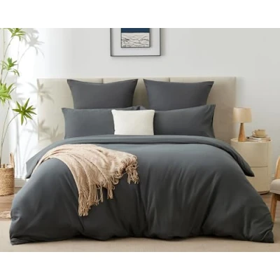 Imagen de WAVVE Funda Nórdica 240x260 cm 1pc con Almohada 65x65 2pcs, Gris