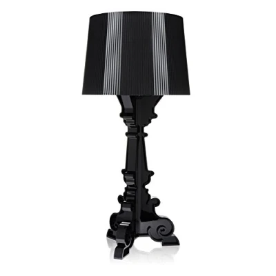 Imagen de Kartell Bourgie, Lámpara de mesa, Negro, con regulador intensidad