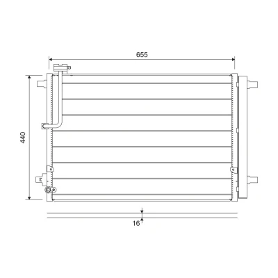 Imagen de VALEO 822657 Condensador con secador Aluminio 455 AUDI: A8 D4