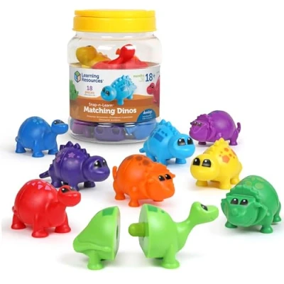 Imagen de Learning Resources Dinosaurios a juego Snap n Learn