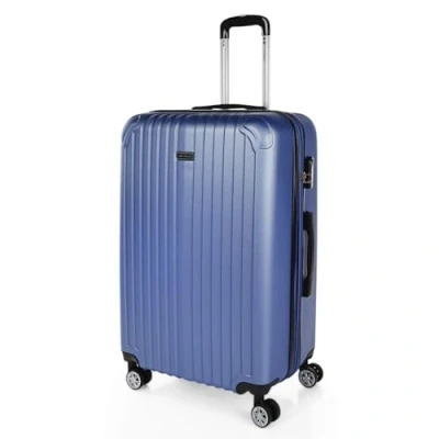 Imagen de ITACA Maletas Grandes De Viaje Rígidas Ligeras con 4 Doble Rueda 360 Maleta Grande 23 Kilos Alta Resistencia Extensible XL Duradera, Azul Zafiro