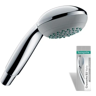 Imagen de hansgrohe Crometta 85 ducha de mano, alcachofa con 2 tipos chorro, cabezal redondo (⌀ mm), sistema antical, cromo, 28562000