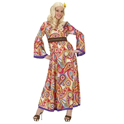 Imagen de W WIDMANN MILANO Party Fashion disfraz hippie mujer, vestido, flower power, disfraz, carnaval, fiesta temática