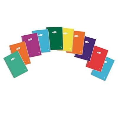 Imagen de Pacsa 16428 Cuaderno espiral, 80 hojas, colores surtidos, 1 pieza
