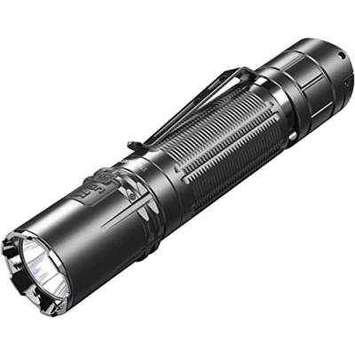 Imagen de klarus XT2CR Pro Linterna Táctica 2100 Lúmenes USB C Interruptores de Cola Doble Recargables con Batería y Funda Cinturón para Aplicación La Ley, Exteriores, EDC Uso Emergencia