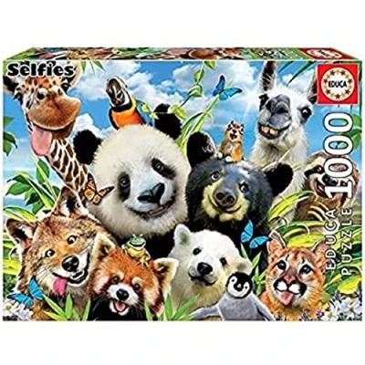 Imagen de Educa Puzzle de 1000 Piezas para Adultos Llama Drama Selfie. Incluye Pegamento Fix Puzzle. A Partir 14 años (18117)