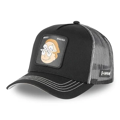 Imagen de Capslab Morty Waves Black Rick and Trucker Cap One Size