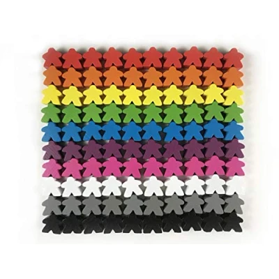 Imagen de Apostrophe Games Accesorios para Juegos de Mesa Multicolor (100 Meeples Madera)