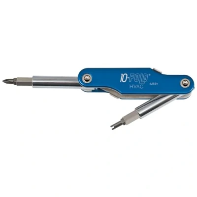 Imagen de Klein Tools 32534 Destornillador de 10 pliegues con núcleo válvula Schrader