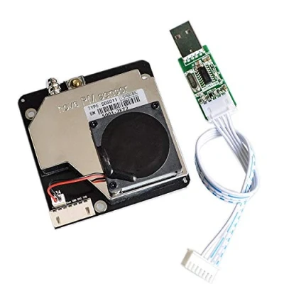 Imagen de DollaTek PM Sensor SDS011 de detección Calidad del Aire Alta precisión PM2.5 Sensores Polvo estupendo Salida Digital