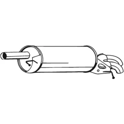 Imagen de BOSAL 233 589 Silenciador trasero VOLKSWAGEN: Passat B5 GP Berlina