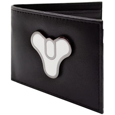 Imagen de Tricorn The Traveller Insignia Metálica Emblema Billetera/Cartera Bi Fold ID &amp; Tarjetero, Negro