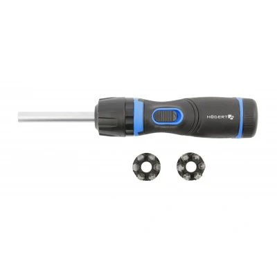 Imagen de Hogert Technik HT1S216 Destornillador de puntas PH0, PH1, PH2, PH3, T10, T15, T20, T25 estrella (PH), Torx