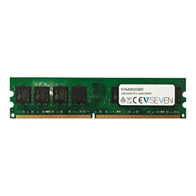 Imagen de V7 V764002GBD 2GB DDR2 PC2 6400 800Mhz DIMM Desktop módulo de memoria V764002GBD, verde
