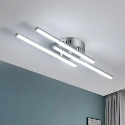 Imagen de Comely Lámpara de Techo LED, 18W Plafon LED Blanco Acrílico Aluminio, Luz Moderno para Sala Estar, Dormitorio, Comedor, 6500K (Blanco Frío)