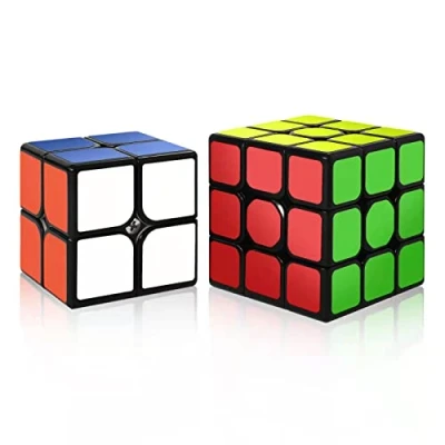Imagen de ROXENDA Speed Cube Set, Cubos de Velocidad 2X2 3X3 Originale Cubo Mágico con Instrucción