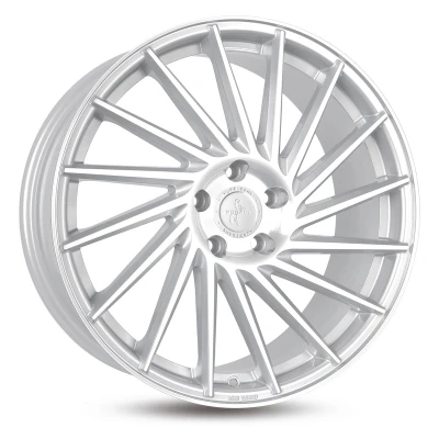 Imagen de KESKIN 5Taladro(s) 18in 112mm Llanta de aleación KT17 Hurricane silber Front poliert KT178018511230SFP