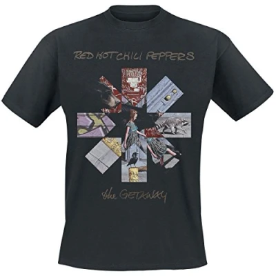 Imagen de Red Hot Chili Peppers The Getaway Camiseta Negro XXL, 100% algodón, Corte Normal