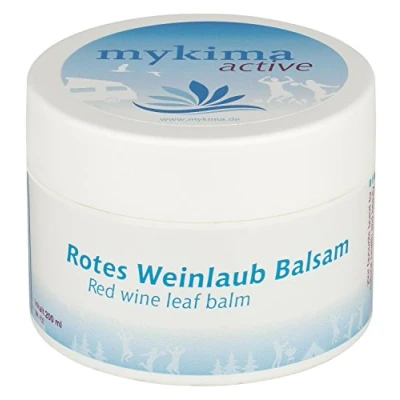 Imagen de mykima Bálsamo de cuidado hojas rojas, 200 ml, ideal para piernas pesadas y enfermedades venosas