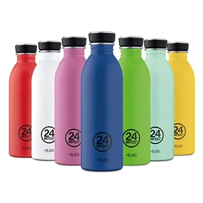 Imagen de 24 Bottles Urban Bottle Botella Agua Acero Inoxidable 500 ml, de para Gimnasio y Deporte 100% Hermética Segura sin BPA, Cantimplora Ultraligera, Deportiva Erica