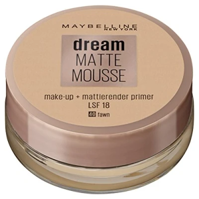 Imagen de MAYBELLINE New York Maquillaje en Mouse efecto Mate, Color 40 fawn, 1 Unidad (Paquete de 1)