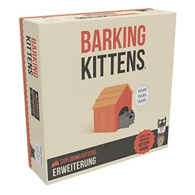 Imagen de Exploding Kittens, Barking expansión, Juego de Fiesta, Cartas, 2 5 Jugadores, a Partir 7 años, 15+ Minutos, alemán