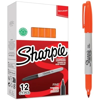 Imagen de Sharpie 2025034 Rotuladores permanentes, punta fina, caja de 12, color púrpura
