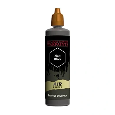 Imagen de The Army Painter aerógrafo negro mate de 100 ml con cuentagotas pintura acrílica, imprimación para y pintura, miniaturas batalla, perfecto juegos mesa
