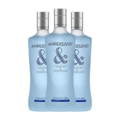 Imagen de Ginebra Ampersand Gin Arándanos 70 cl (Caja de 3 Botellas cl)