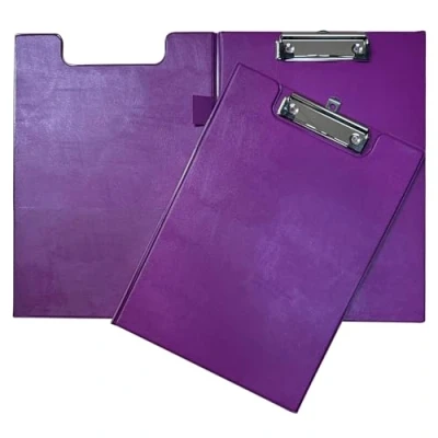 Imagen de Janrax A4 púrpura de PVC Foldover portapapeles