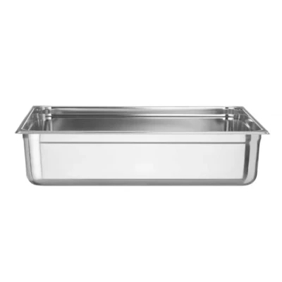 Imagen de HENDI Recipiente GN 2/1, contenedor GN,apilable,resistente a Temperaturas de 40 300C,apto para hornos,congeladores,calientaplatos,baño María,43L,650x530x(H) 150mm,acero inoxidable 18/10