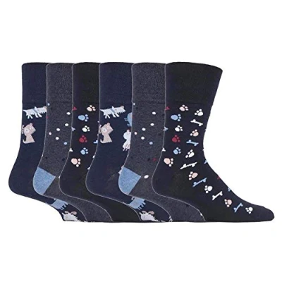 Imagen de Gentle Grip NUEVO: 6 pares de calcetines sin elásticos para hombre 11 Reino Unido, 39 45 EU, Mgg573, ^
