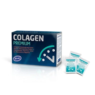 Imagen de Tequial COLAGEN PREMIUM Complemento Alimenticio a Base de Colageno Hidrolizado + Antioxidantes Magnesio Acido Hialuronico Alta Biodisponibilidad 30 Sobres Monodosis Fabricado en España