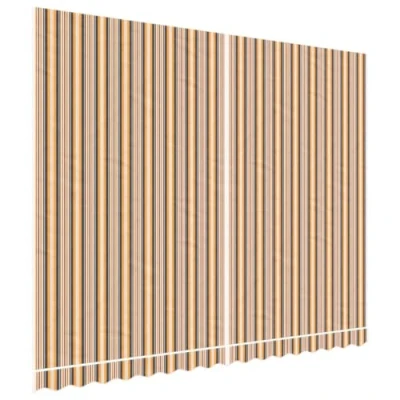 Imagen de vidaXL Tela de Repuesto toldo Rayas Colores 4x3 m
