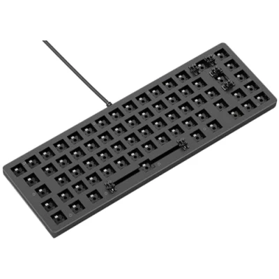 Imagen de Glorious gaming GMMK 2 Compact (65%) Barebones (solo carcasa) Carcasa de teclado mecánico, compacta TKL (65%), aluminio, personalizable, RGB, distribuciones internacional / ISO Negro