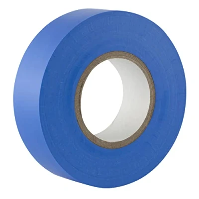 Imagen de Gocableties Cinta aislante azul de 19 mm x 20 m para instalaciones eléctricas Autoadhesiva y resistente proteger, agrupar reparar cables 1 Rollo