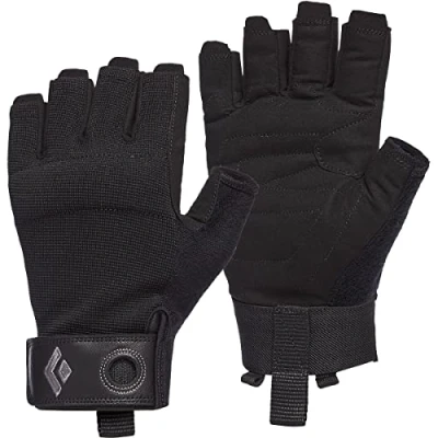 Imagen de Black Diamond Crag Half Finger Gloves, Unisex; 0002 Black; XL