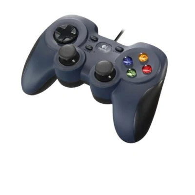 Imagen de Logitech F310 Gamepad con Cable, Distribución Tipo Consola, Mando de Dirección 4 Conmutadores, Comodidad Sujeción, Cable 1,8m, PC Azul/Gris