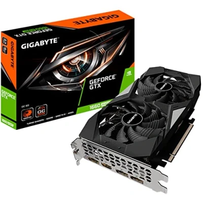 Imagen de Gigabyte Technology GeForce GTX 1660 SUPER OC 6G Tarjeta Graphica con 192 bit interfaz de memoria, WINDFORCE 2X Sistema refrigeración