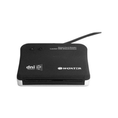 Imagen de Lector DNI electrónico Woxter PE26 003, LED, USB, Para Tarjetas Smart Cards, Negro