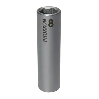 Imagen de PROXXON 23 774 Vaso Largos de 1/4&quot; para Pernos Roscados muy Salientes, Tamaño 8mm, Longitud Total 50mm, multicolor