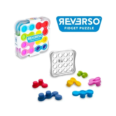 Imagen de SmartGames IQ Reverso Educational Brainstorming Multi Level Strategy Game and Skill Building Logic Thinking 12 Years + 1 Player Multicolor English SG 403