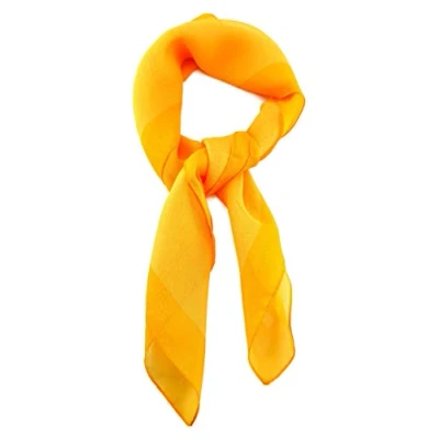 Imagen de TigerTie Fina gasa Nickituch para mujer en monocolor, tamaño 58 cm x cm, Amarillo Sol, Nickituchgröße: ca. Länge Breite