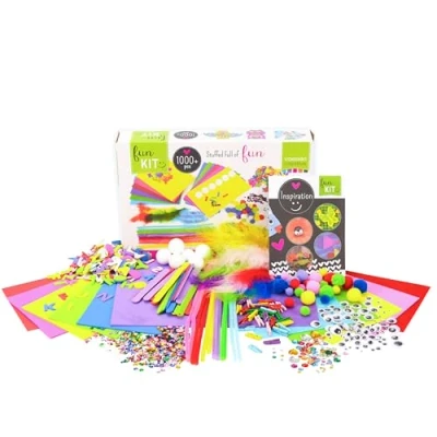 Imagen de Vaessen Creative 1119 901 Kit para Manualidades con Más De 1000 Piezas, Madera, Multicolor, 32x22x6.5 cm