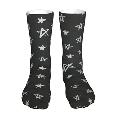 Imagen de 456 Calcetines Hombre Estrellas Cielo Estrellado Deportivos Inodoro Socks Respirable Deporte Para Mujer Trabajo,40Cm