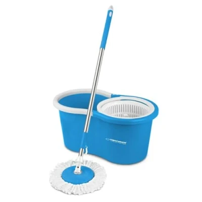 Imagen de Esperanza Mopa Fregona con Cubo EHS005 Azul Blanco Microfibra