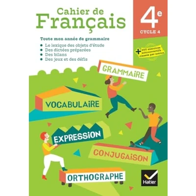 Imagen de Cahier De Français 4e Cycle 4: Toute Mon Année Grammaire: Le Lexiqu