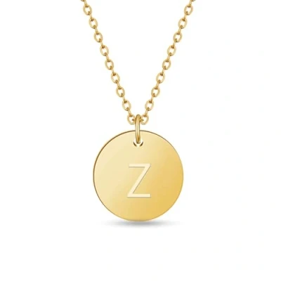 Imagen de GD GOOD.designs Collares para mujer con colgante iniciale Z Oro I Collar letra Longitud 40+5 cm Cadena chapada en 18k